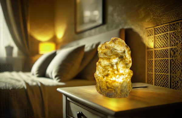 Big Stone Lamp ( Yellow ) - Image 4