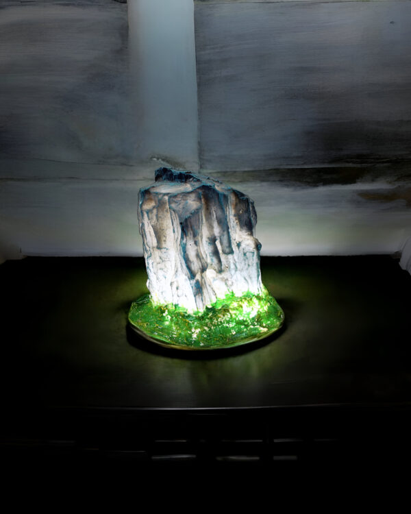 Mini Stone Lamp ( Blue )